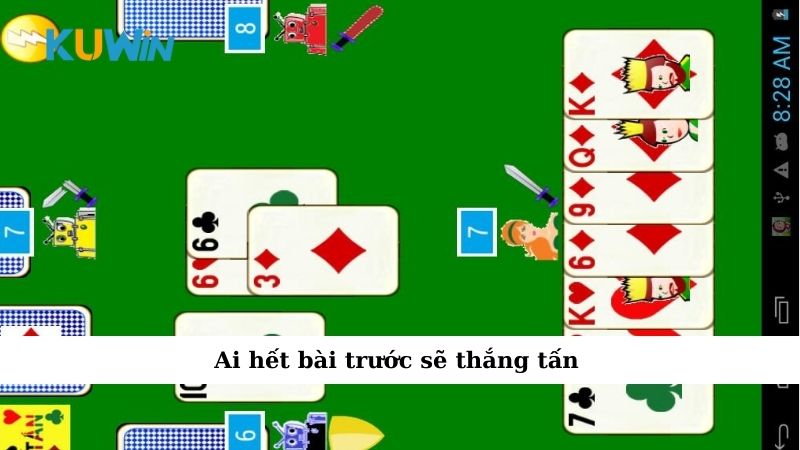 Ai hết bài trước sẽ thắng tấn