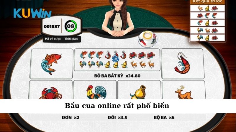 Bầu cua online rất phổ biến