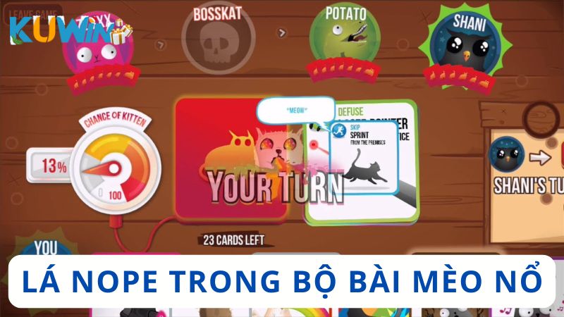 Cây Nope trong bộ bài mèo nổ